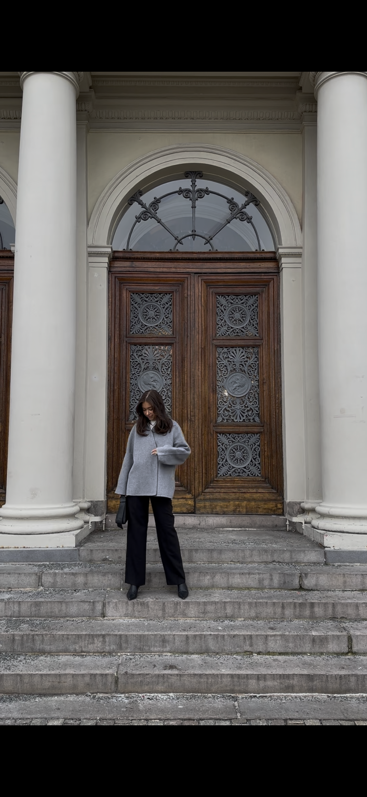 OBJLINN Jacket - Medium Grey Melange