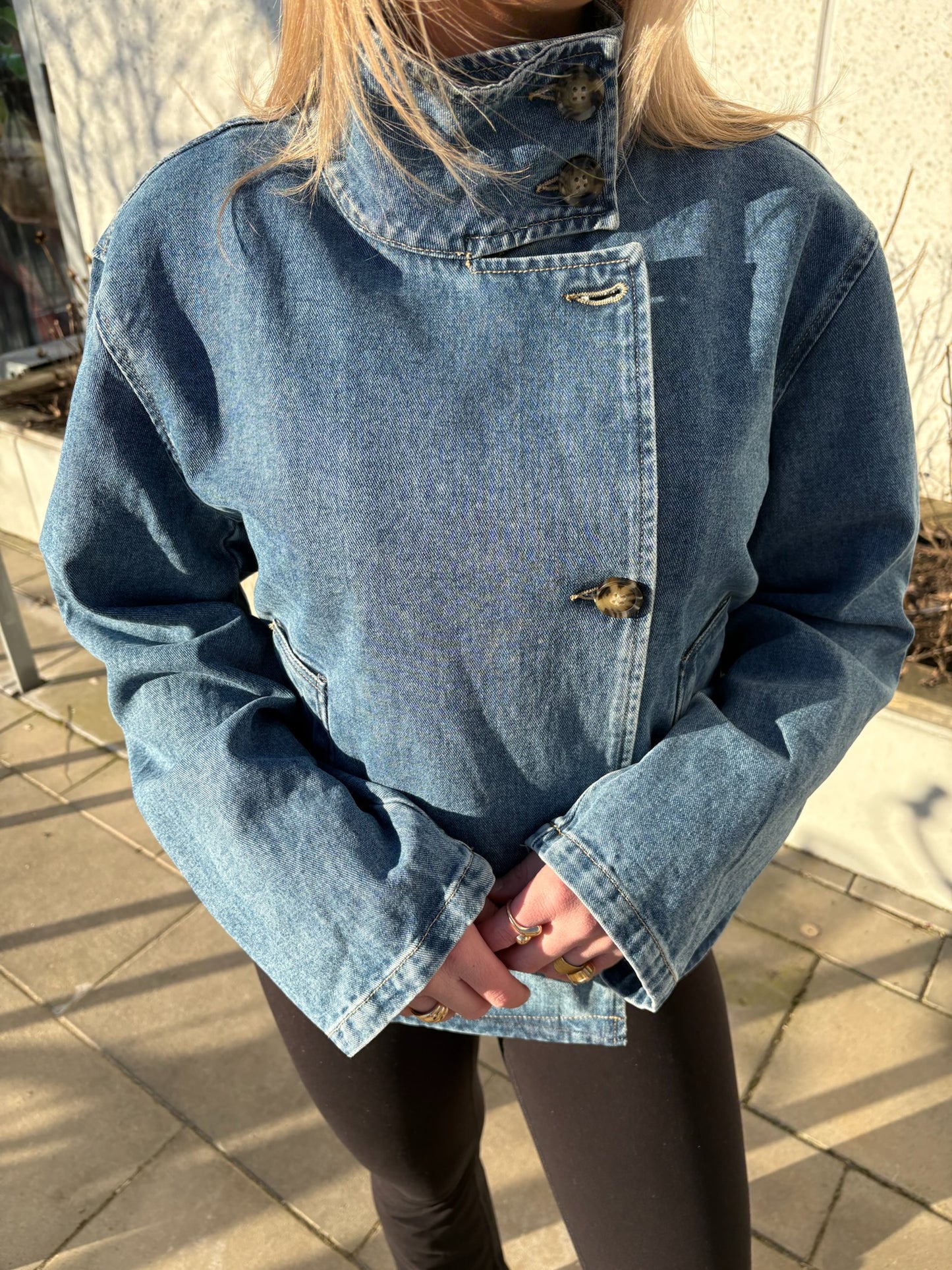 OBJTILLA Denim Jacket - Medium Blue Denim