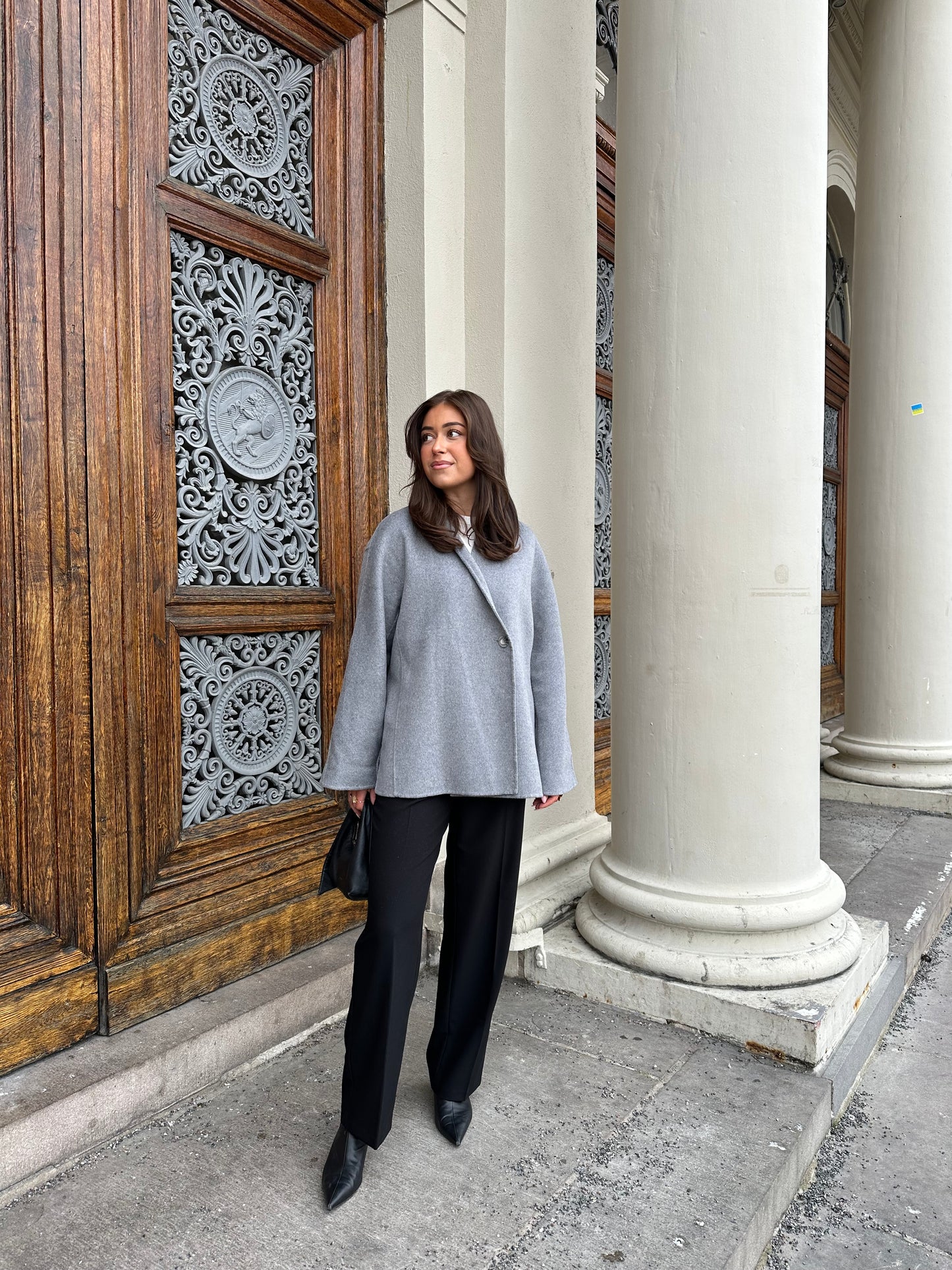 OBJLINN Jacket - Medium Grey Melange