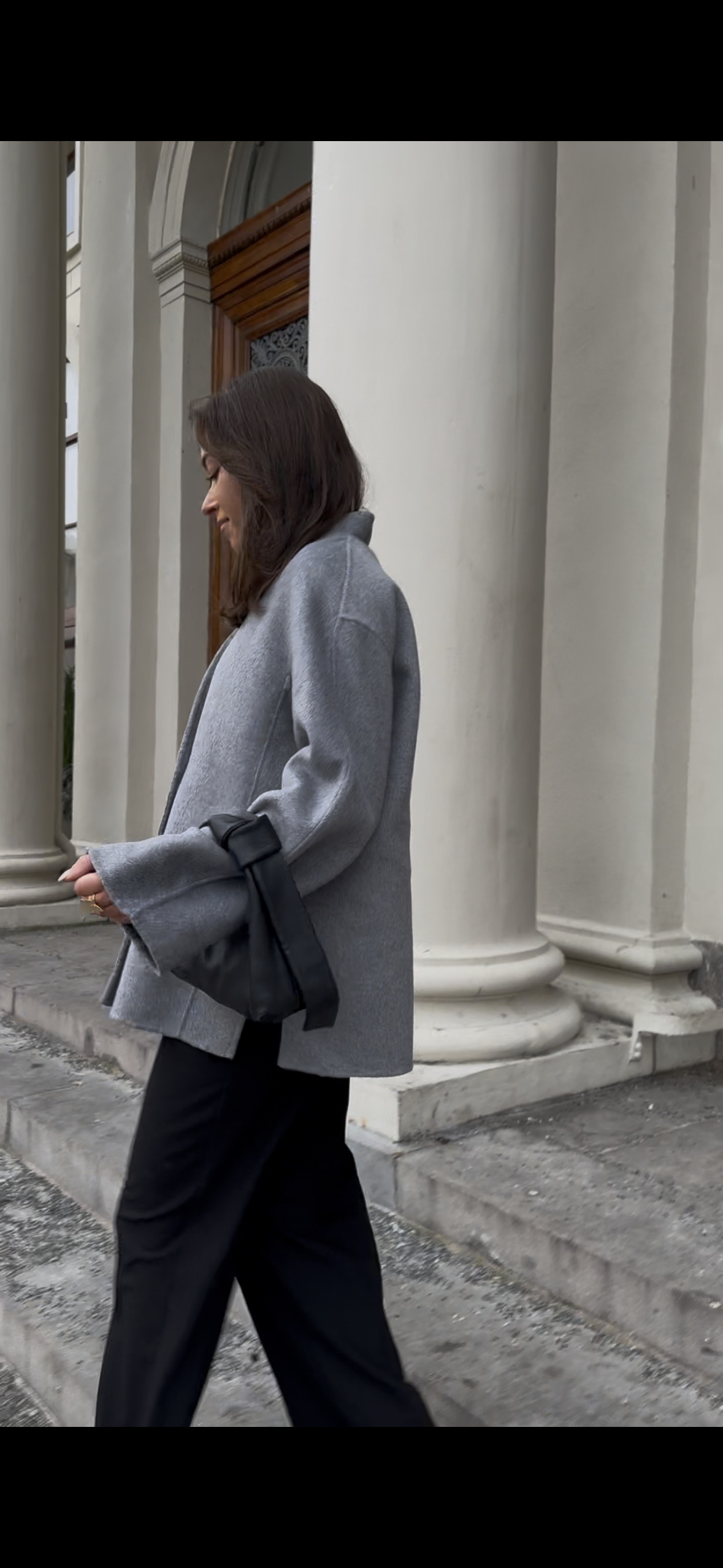 OBJLINN Jacket - Medium Grey Melange