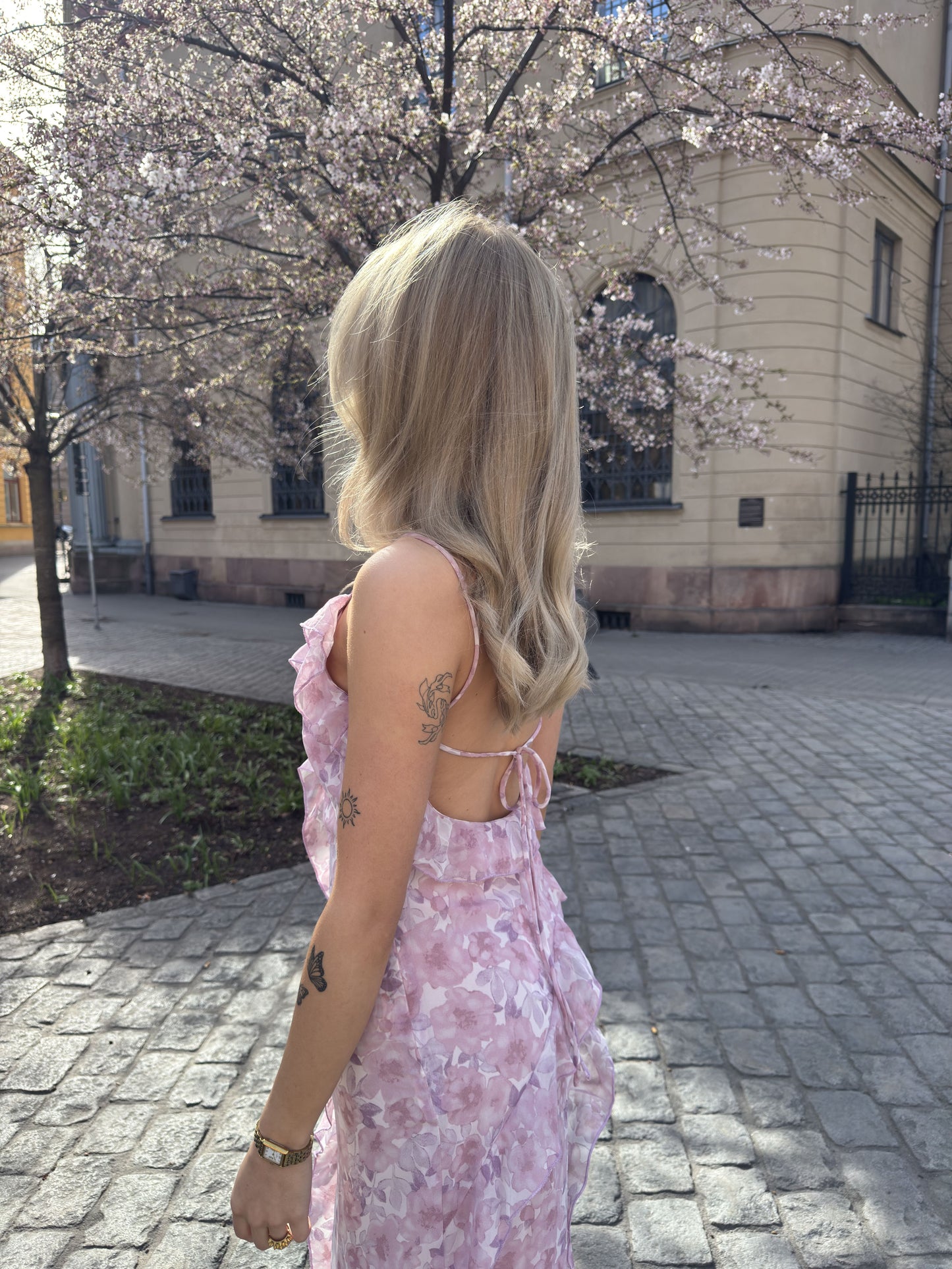 VIARIVA Midi Dress - Cloud Dancer