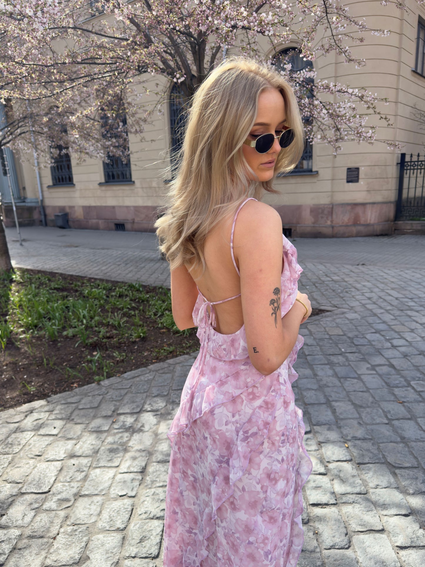 VIARIVA Midi Dress - Cloud Dancer