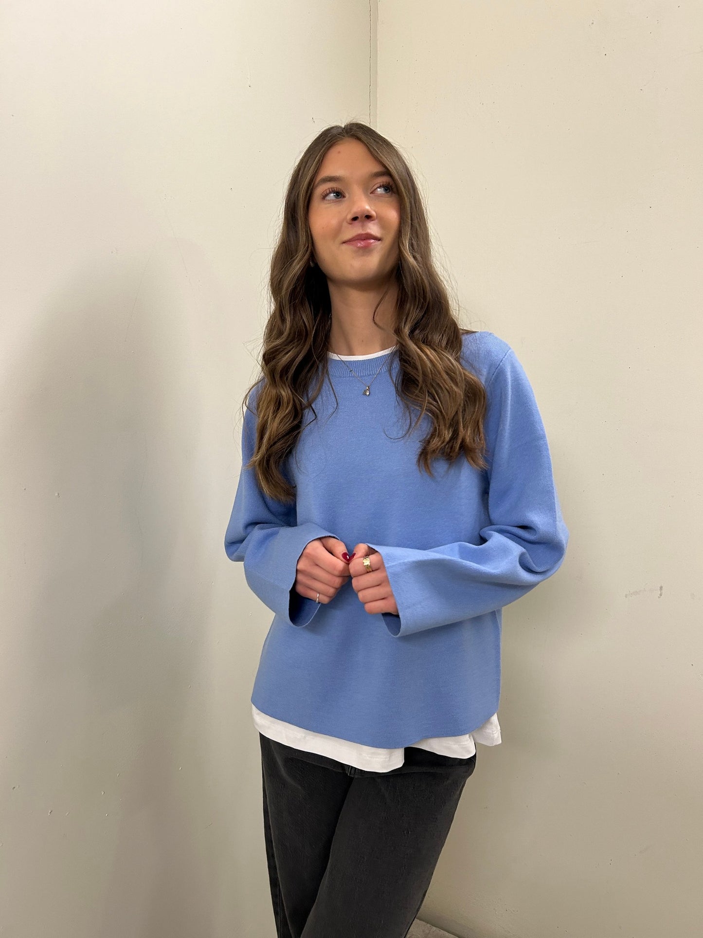 OBJREYNARD Pullover - Cornflower Blue