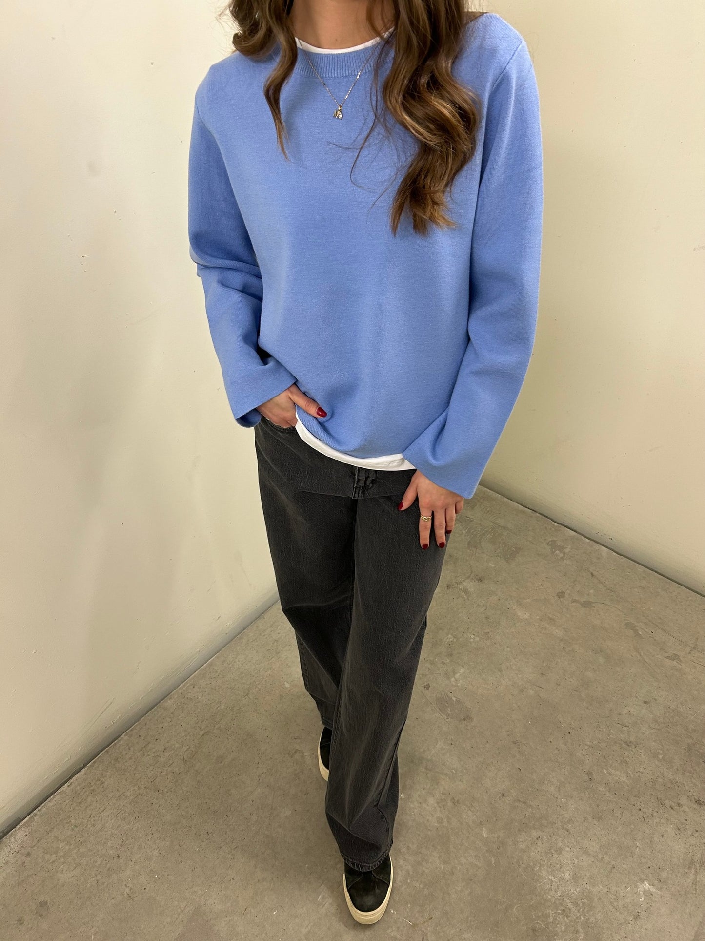 OBJREYNARD Pullover - Cornflower Blue