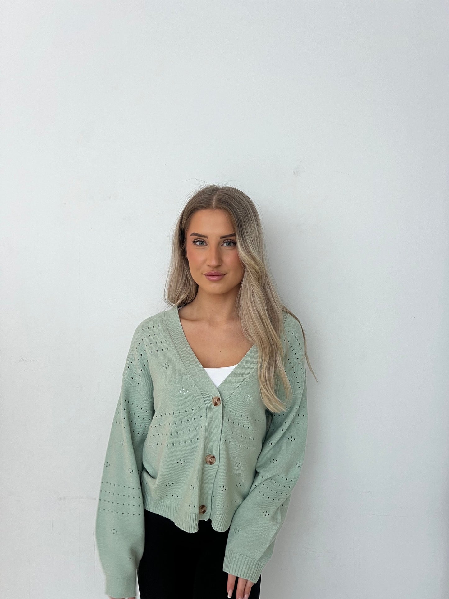 VIRIL Knit Cardigan - Silt Green