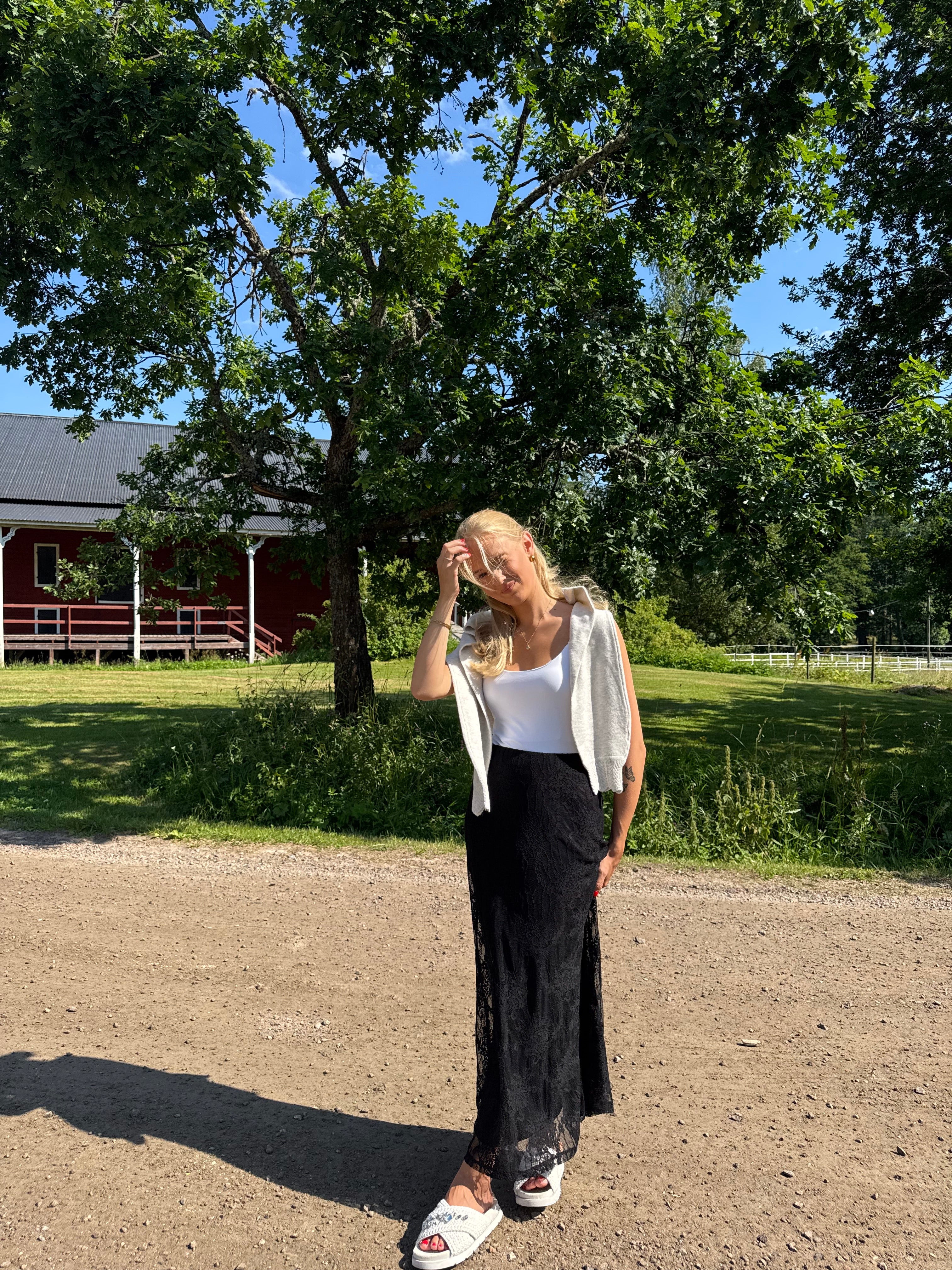 VIFEMMA Long Skirt - Black Beauty