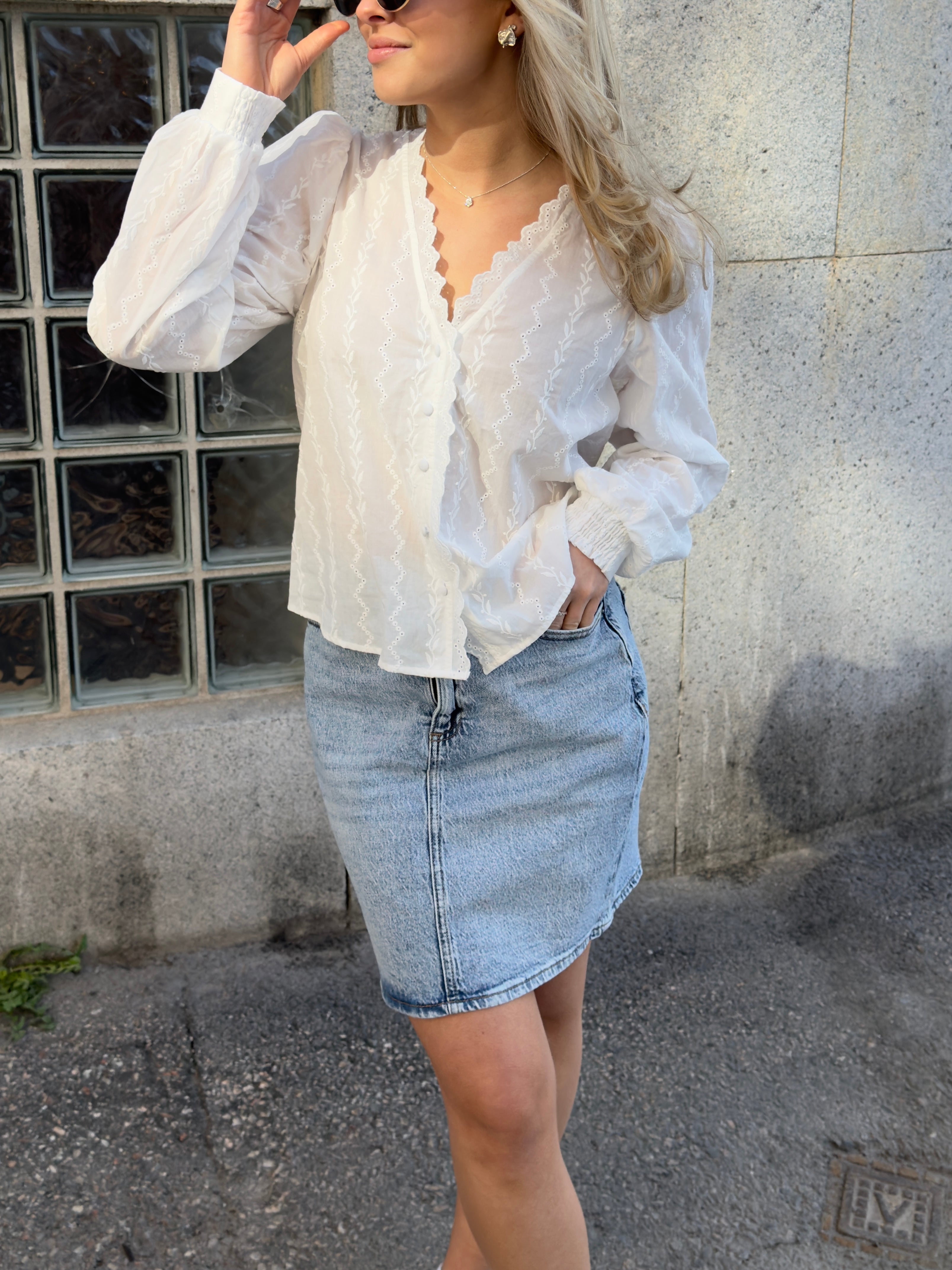 VIKAJA Skirt - Light Blue Denim