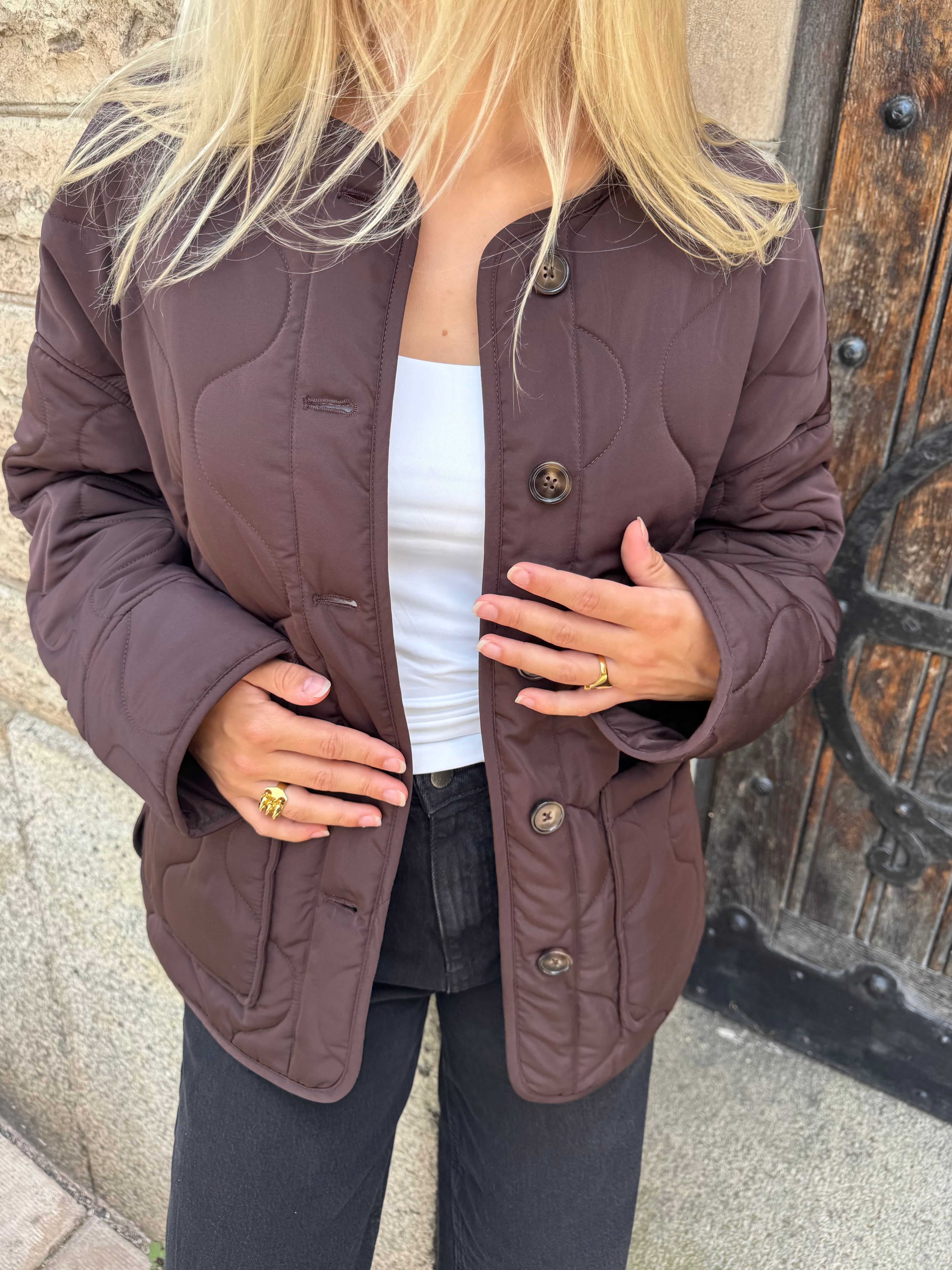 OBJALLIE Quilted Jacket - Java