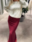 VIELLETTE Midi Skirt - Cabernet