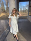 VILOVIE Midi Dress - Egret