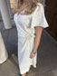 VILOVIE Midi Dress - Egret