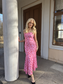 VISINE Long Dress - Pink Yarrow