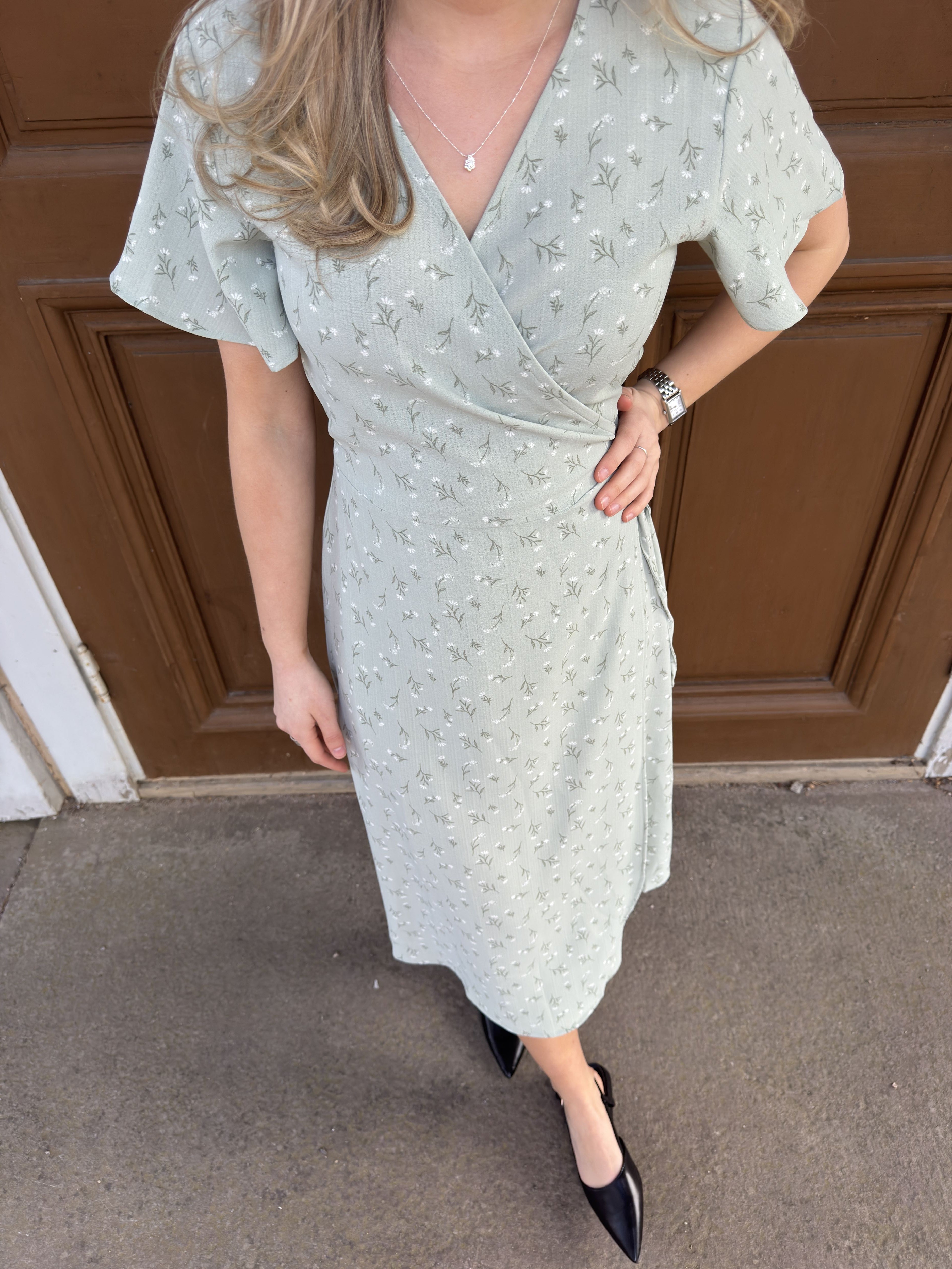 VILOVIE Midi Dress - Desert Sage