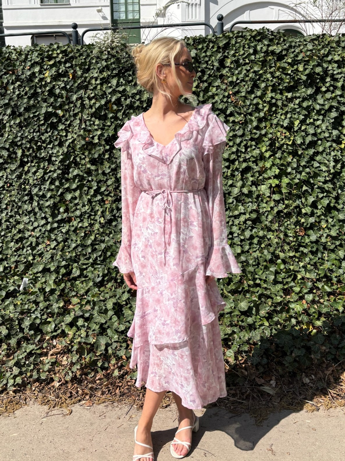 VIARIVA Midi Dress - Cloud Dancer