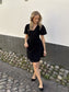 VISIESTA Short Dress - Black Beauty