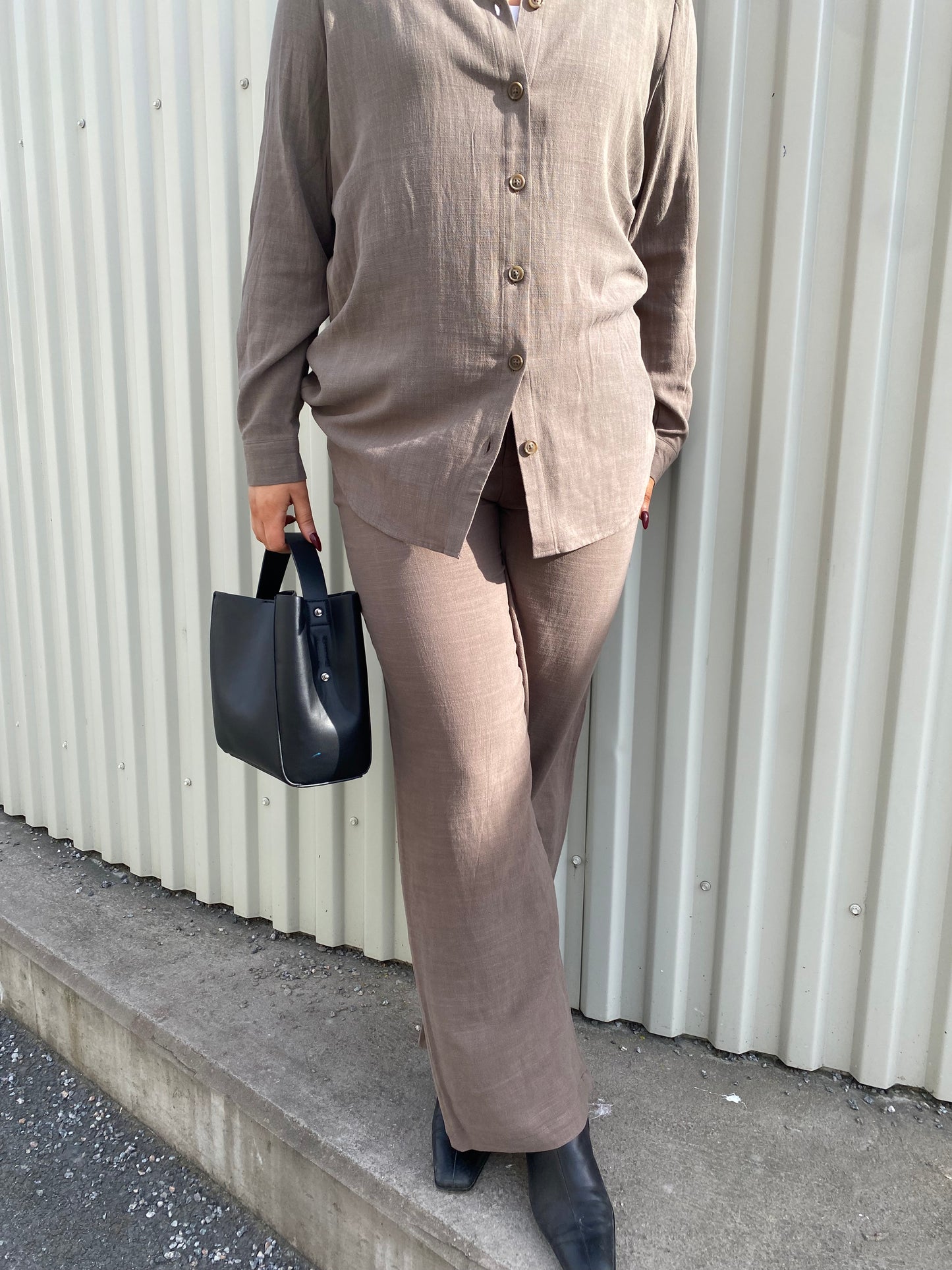 OBJSANNE Trousers - Morel
