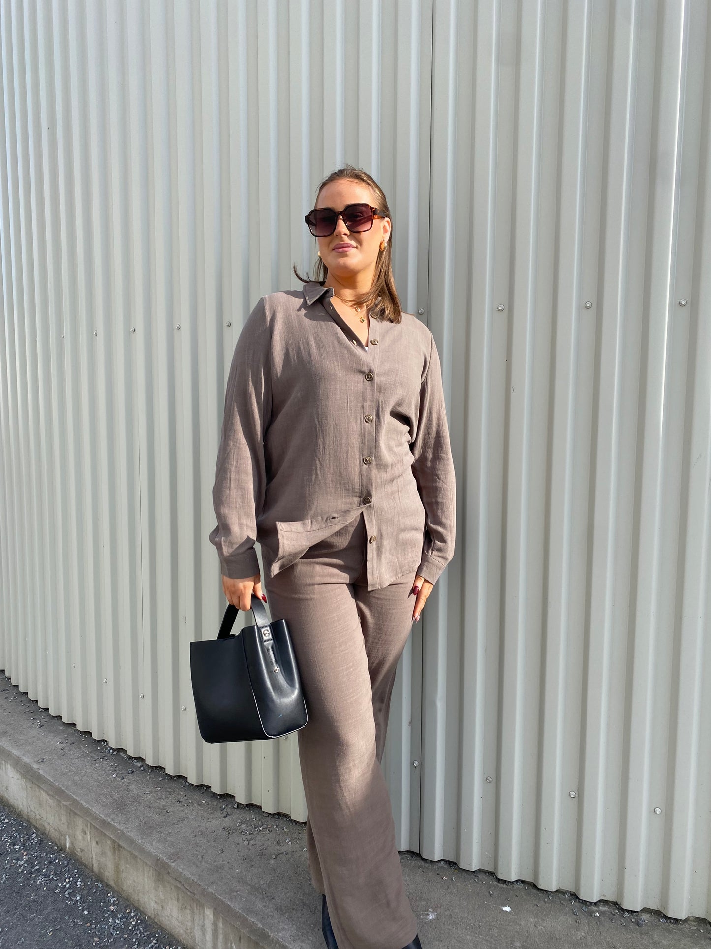 OBJSANNE Trousers - Morel