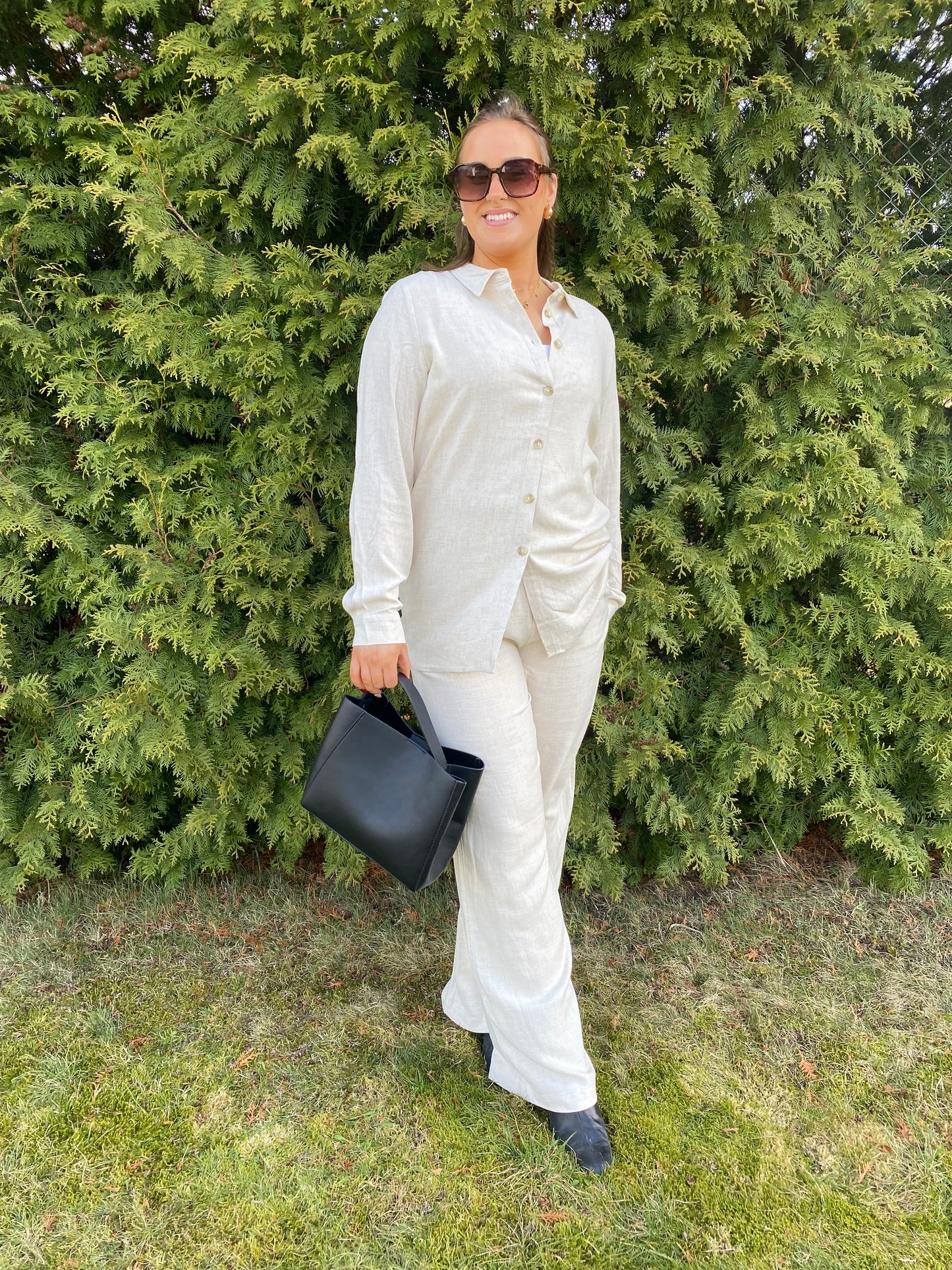 OBJSANNE Shirts - Sandshell