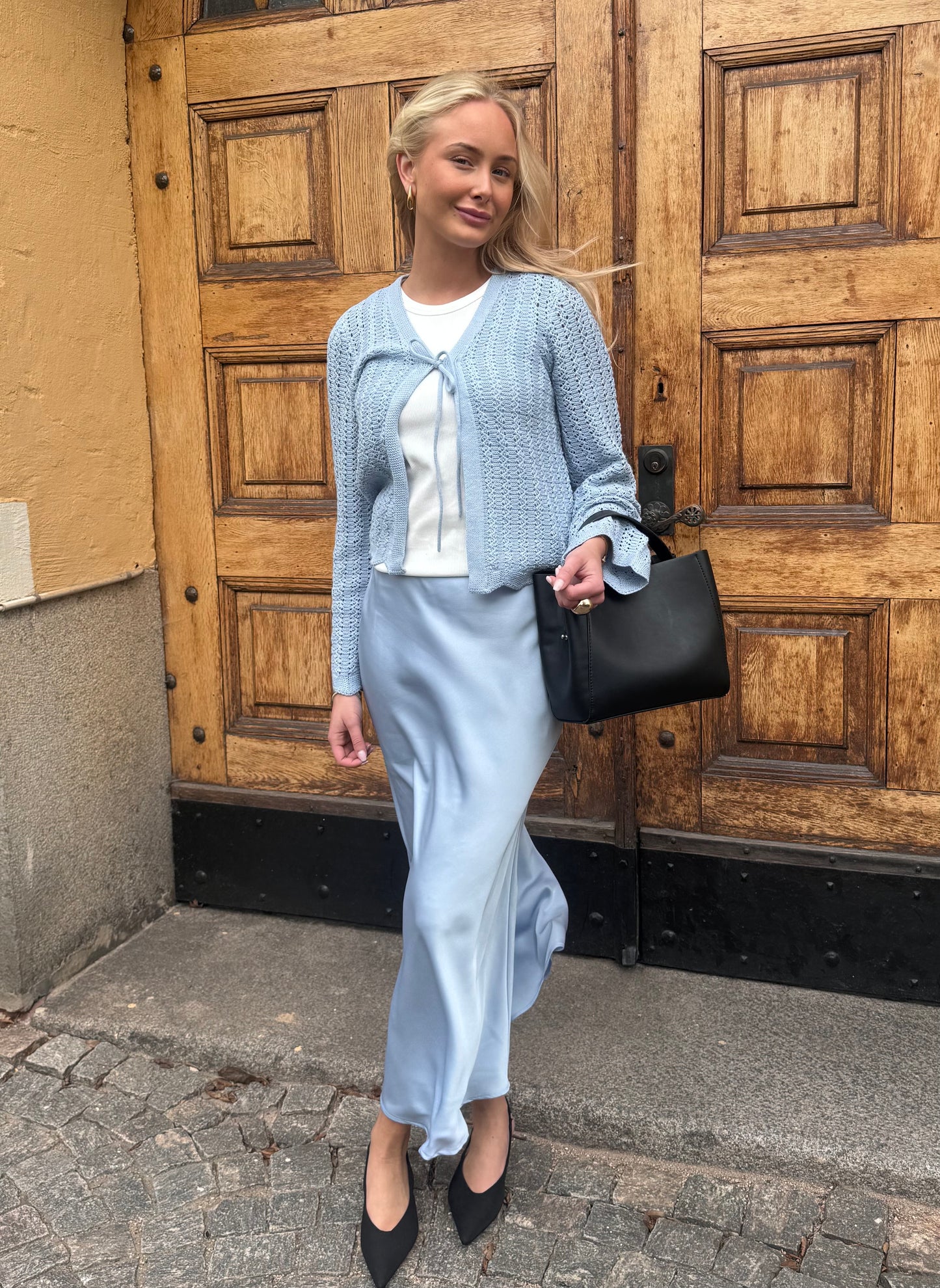 VIELLETTE Midi Skirt - Kentucky Blue