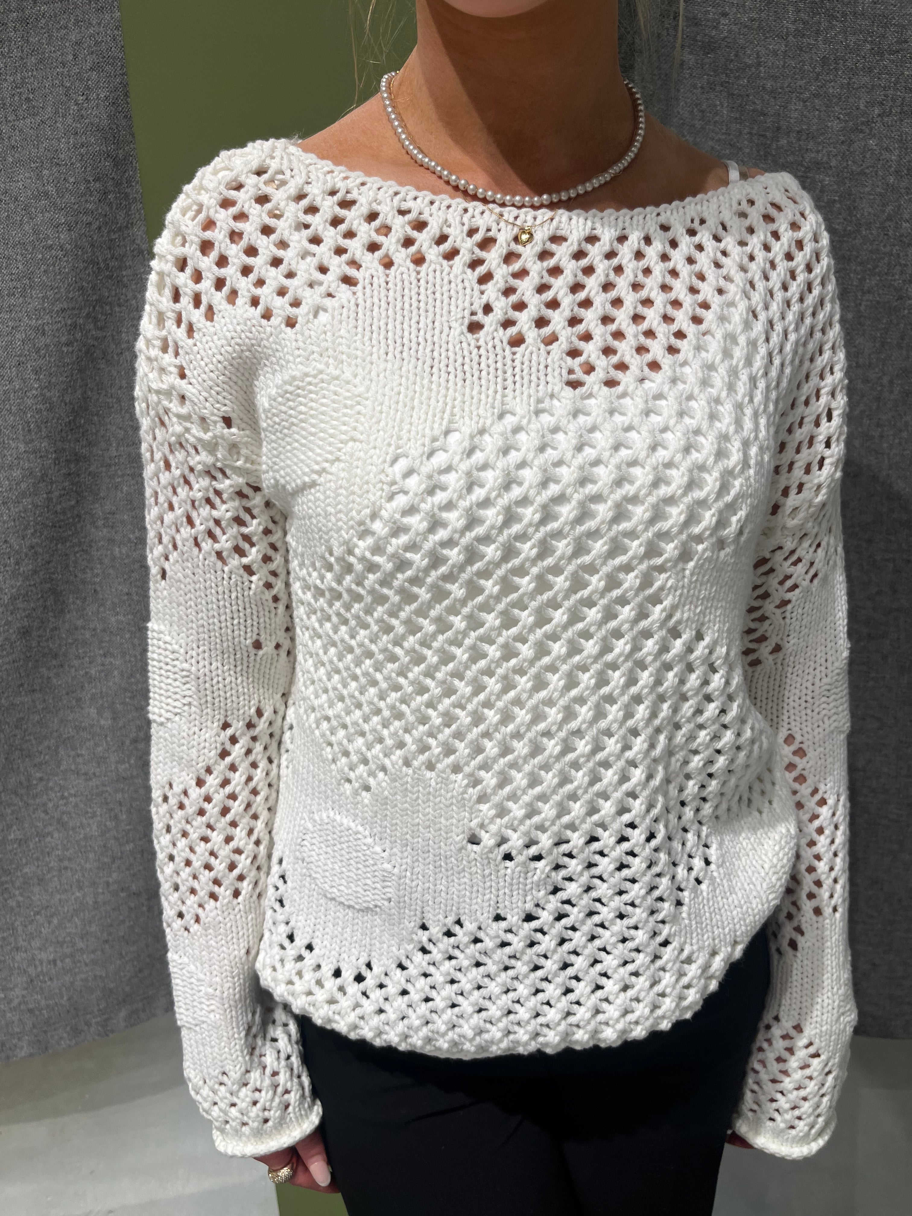 OBJBRITTA Pullover - Cloud Dancer