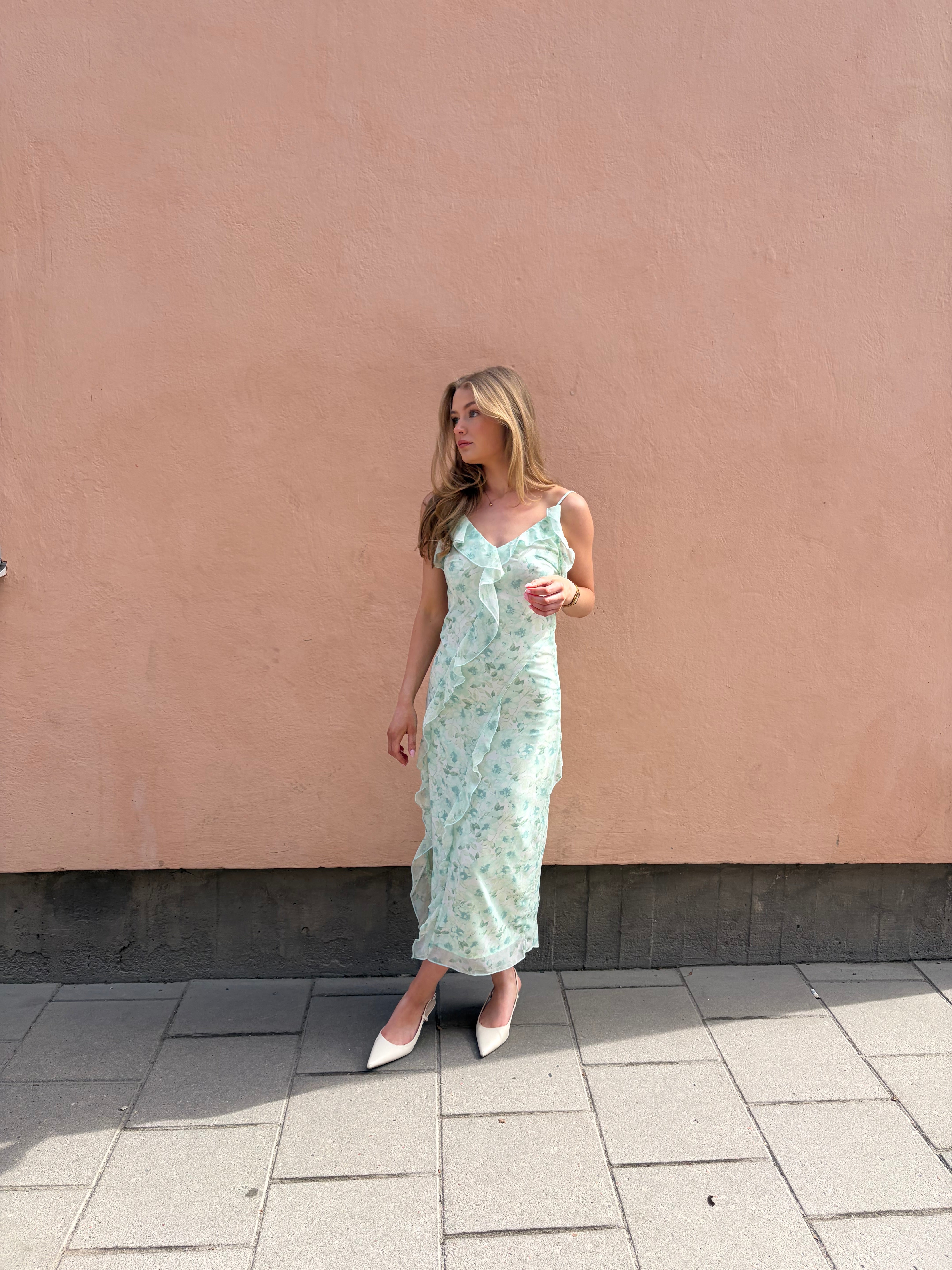 VIARIVA Midi Dress - Green Milieu