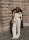 OBJSANNE S/S Shirt - Sandshell