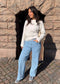 OBJMOJI Trousers - Light Blue Denim