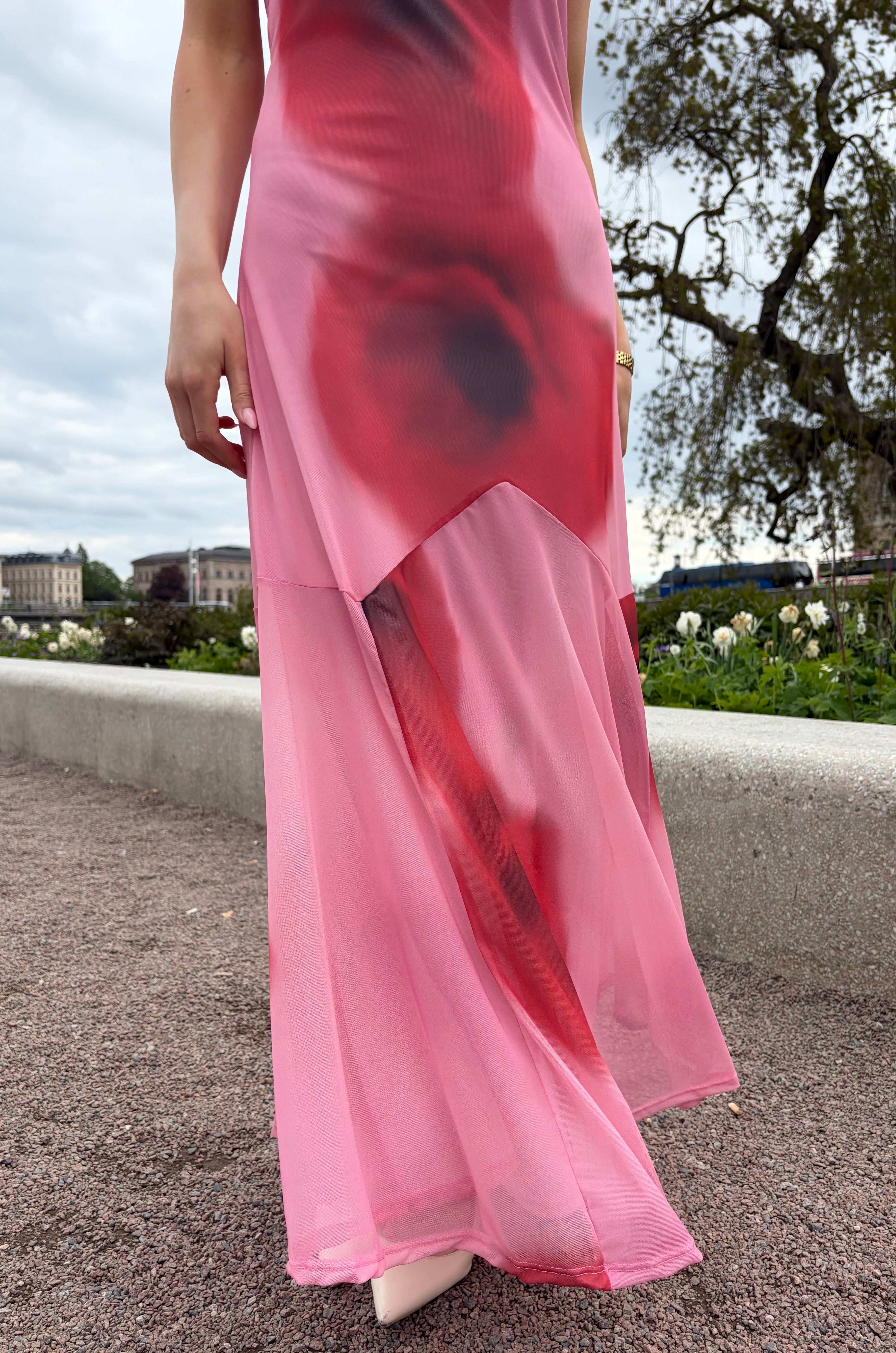 VISANNA Long Dress - Cherry Blossom