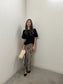 VIELLETTE Midi Skirt - Caramel Café