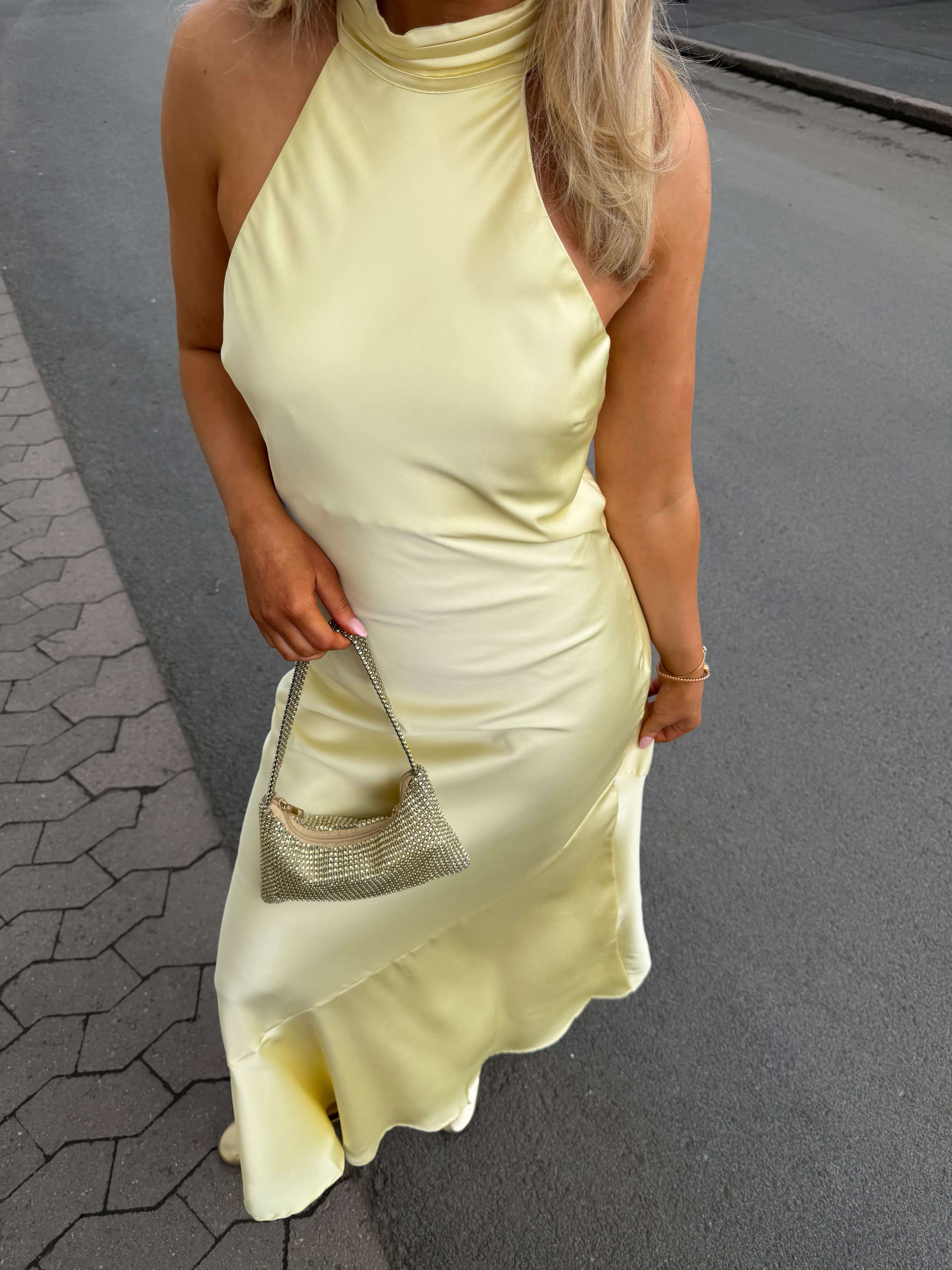 VIBEA Long Dress - Pastel Yellow