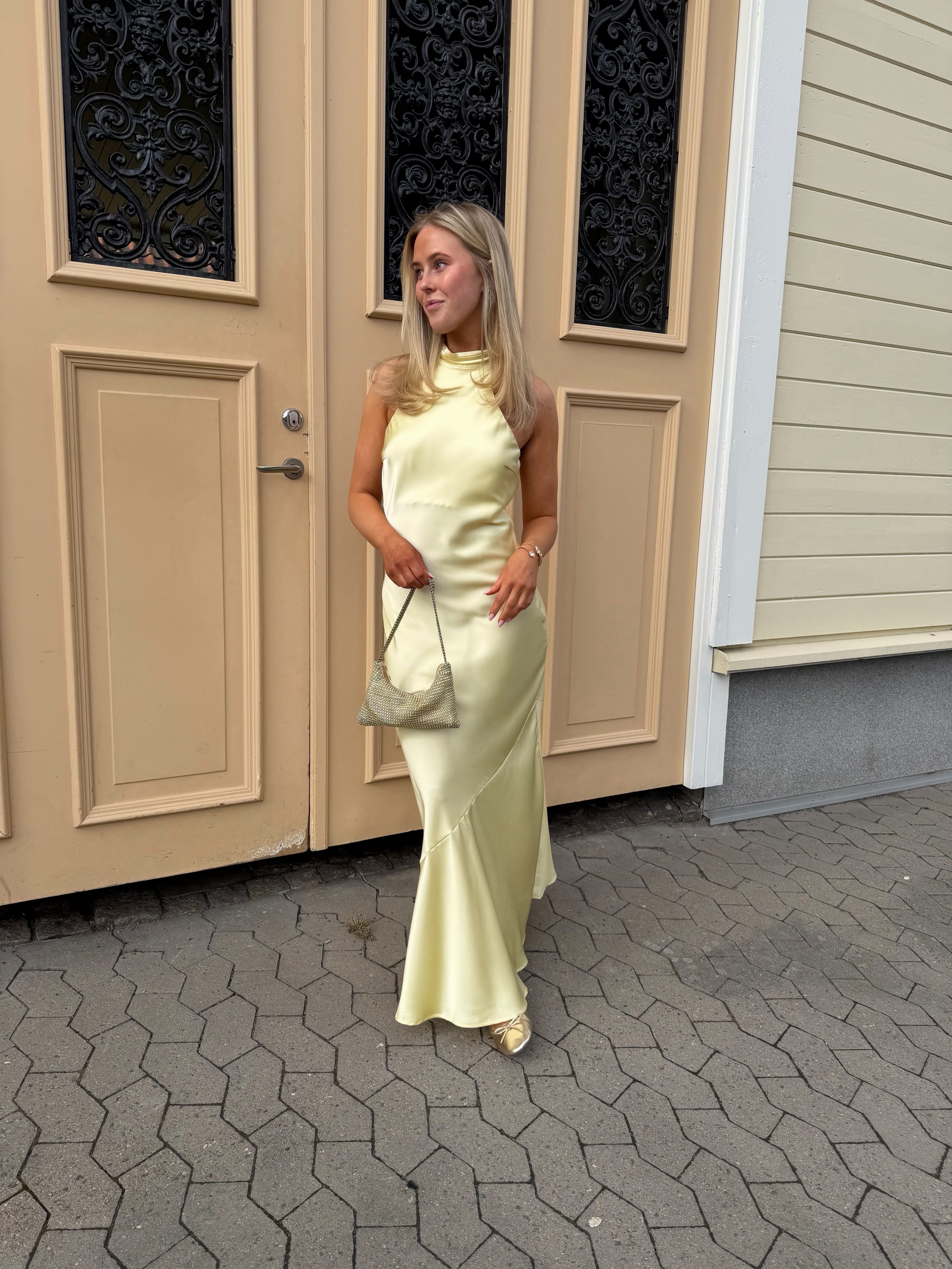 VIBEA Long Dress - Pastel Yellow