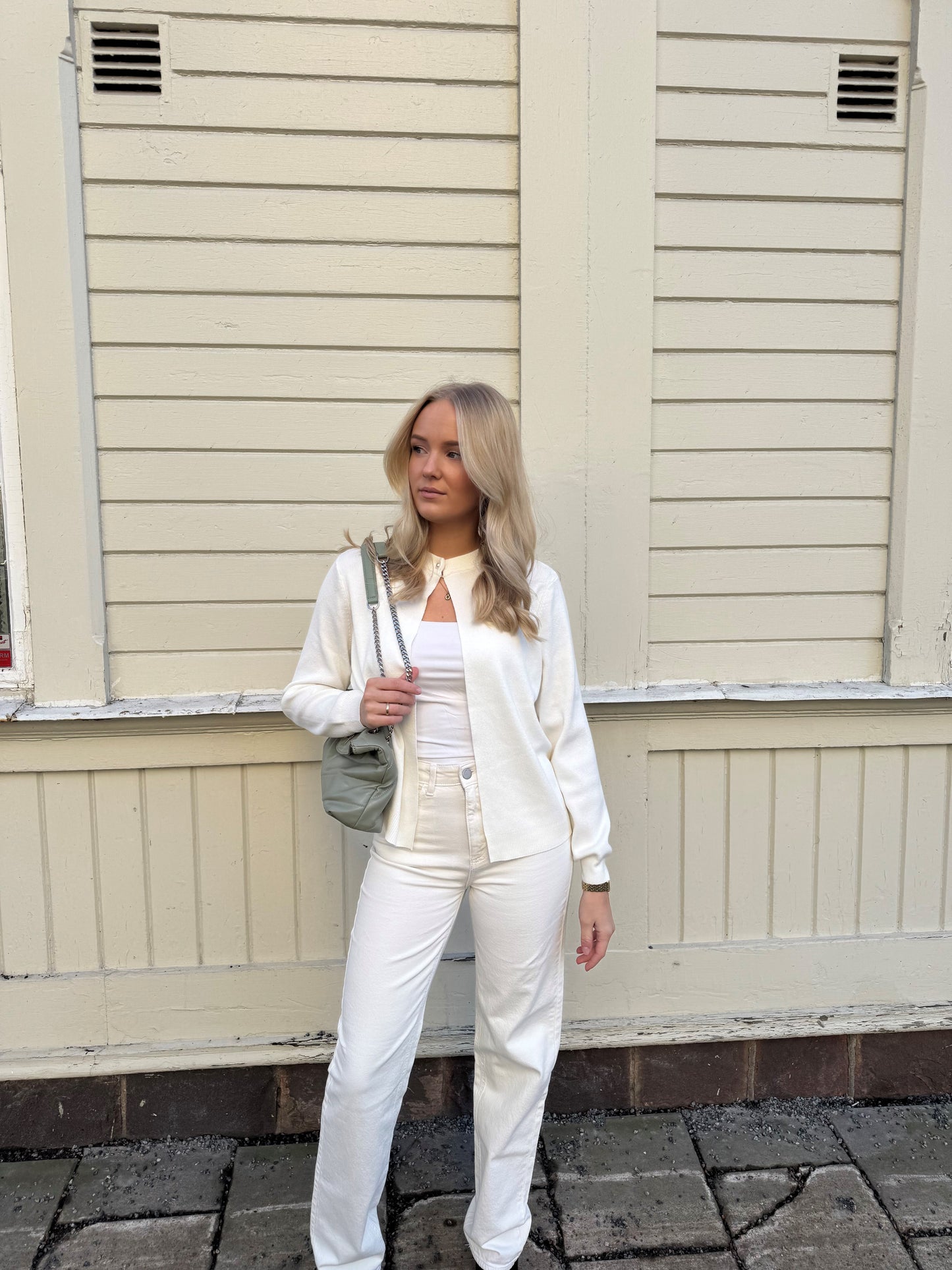 VISEBAHAT Knit Cardigan - Coconut Milk
