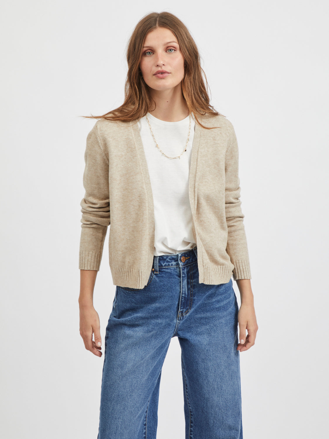 VIRIL Cardigan - Natural Melange