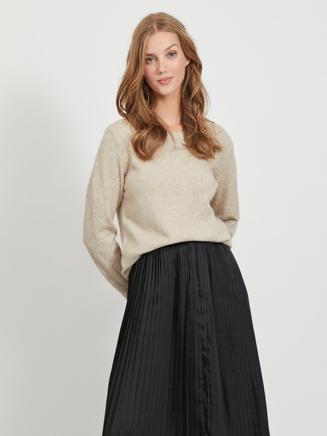 VIRIL Pullover - Natural Melange