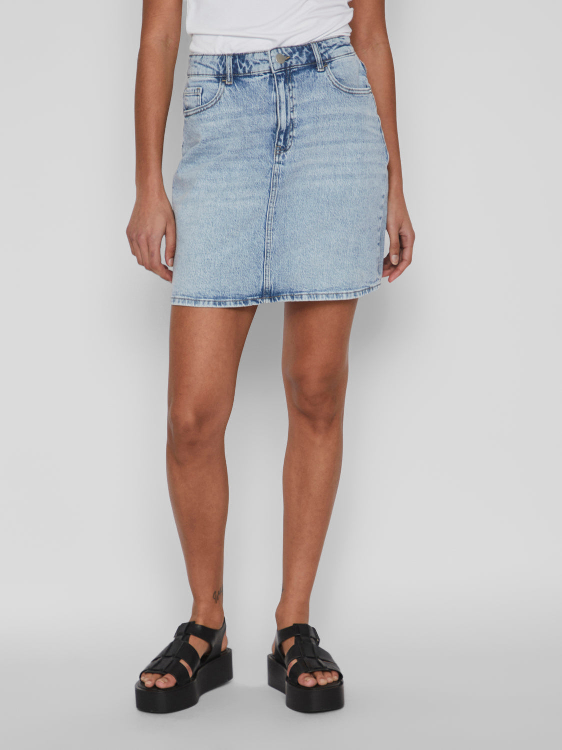 VIKAJA Skirt - Light Blue Denim